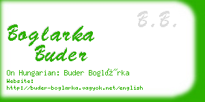 boglarka buder business card